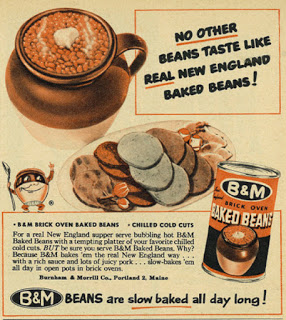 1953 ad for B&M Baked Beans