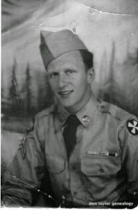 Photo of Russell Kees in army uniform