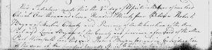 Image of Deed Record of property transfer Robert Bryan to Lewis Bryan (1)