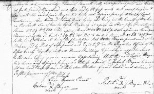 Image of Deed Record of property transfer Robert Bryan to Lewis Bryan (2)