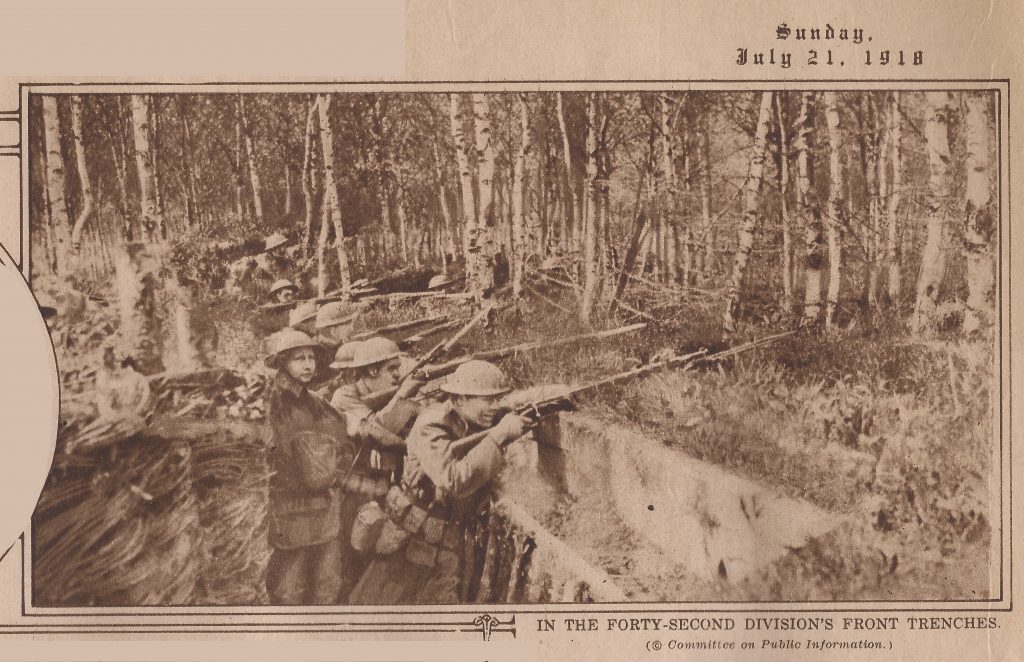 In the Forty-Second Division’s Front Trenches