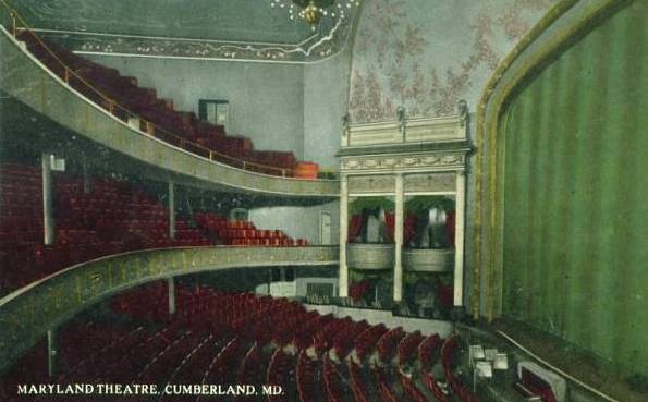 Stage of the Maryland Theater, Cumberland, MD