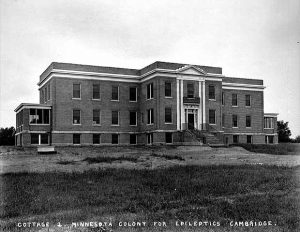 1928 photo of the Cambridge State Hospital.