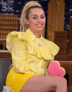 Photo of Miley Cyrus at Jimmy Fallon