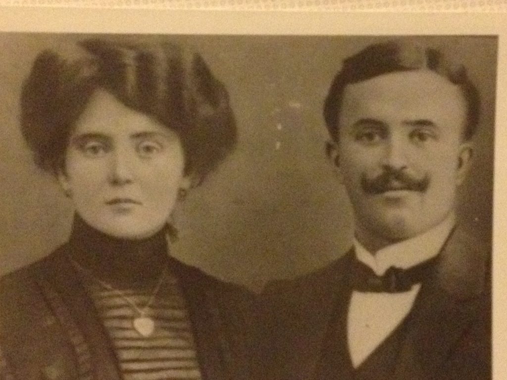 Wedding Photo of Anna Gunther & Karl Bauer circa 1909