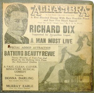 Newspaper Clipping - Alhambra showing Bathing Beauty Revue