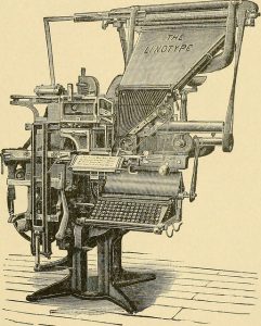 Image of a linotype machine.