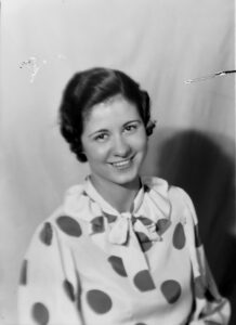 Photo of Anna Paradis, circa 1935.