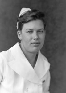 Photo of Nurse Viola Plummer, circa 1935.