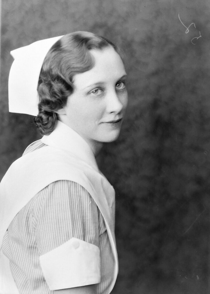 Photo of Nurse Edith Rich, circa 1935.