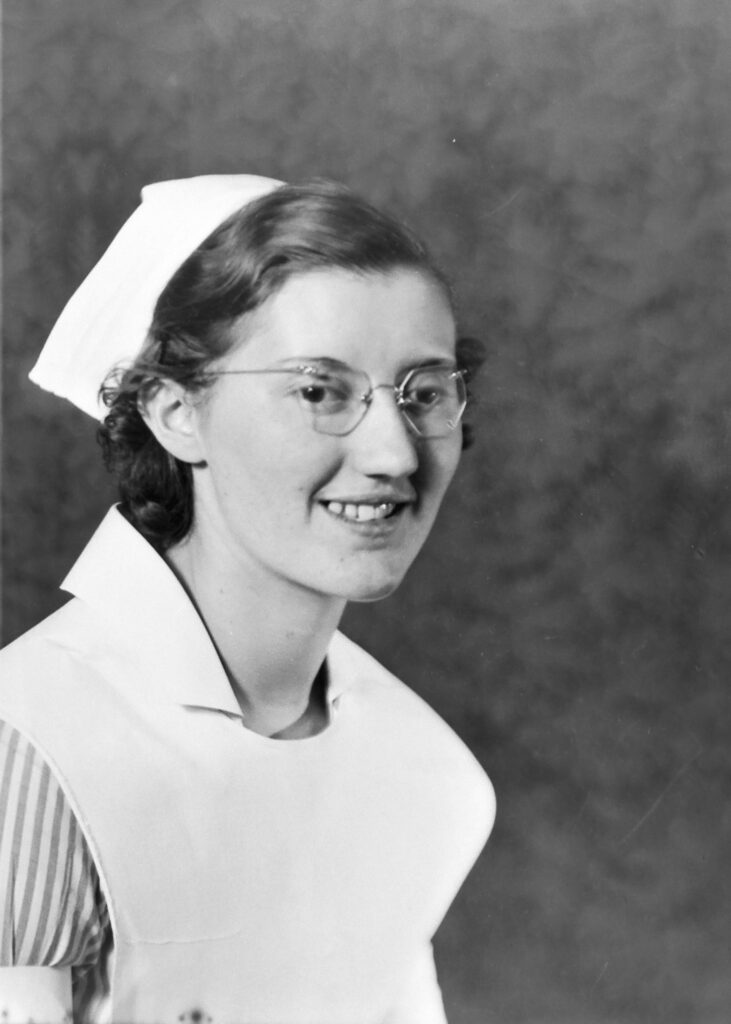 Photo of Nurse Marcella Riley, circa 1936.