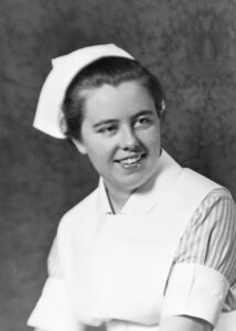 Photo of Nathlin Smith, Student Nurse, circa 1936.