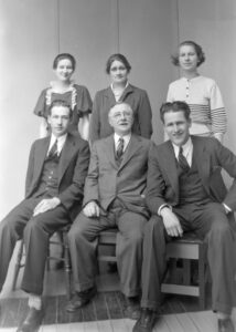 Photo of Arthur and Catherine Towsey with four of their five children - 1934.