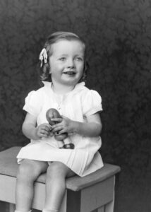 Photo of Maureen Towsey, circa 1936 (age 2).