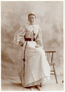 Photo of a nurse, circa 1890s.