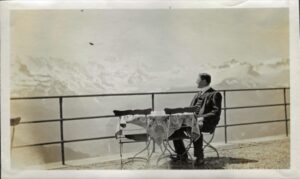 Photo of Rufus Henry Hinkley, 1911, in Switzerland.