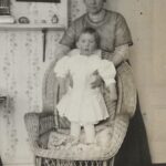 Photo of Florence and child (Philip), Dana, 1912.