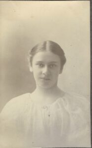 Photo of Florence Hinkley, 1895.