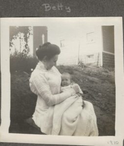 Photo of mother & daughter -- Francis Elizabeth & Betty Quinby circa 1910.