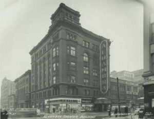 Photo of the Alhambra Theatre Courtesy of the Milwaukee Public Library.