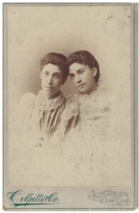 Photo of Annie & Ella Libby, circa 1896