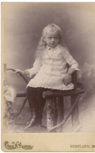 Photo of Susan Josephine Plummer (later Dyer), circa 1888.