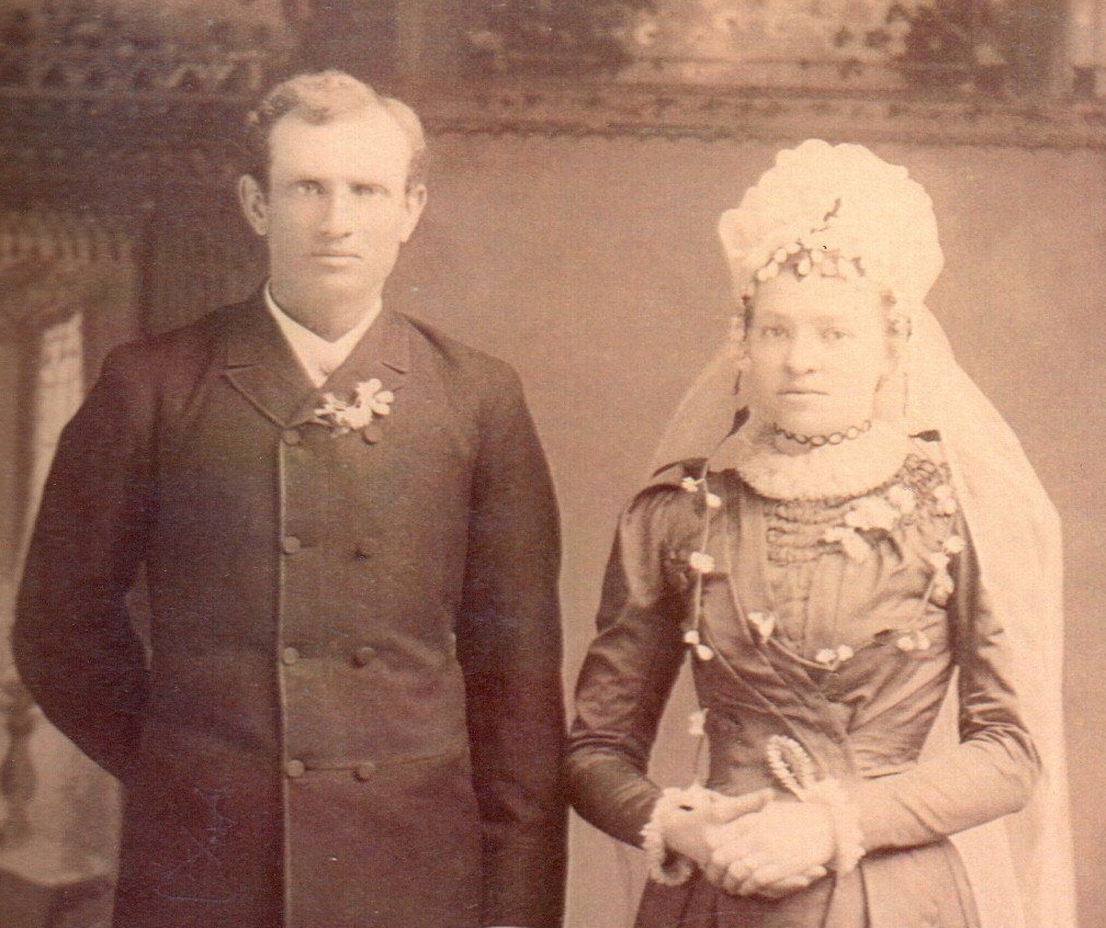 Joseph and Maria (Person) Krafve wedding photo.