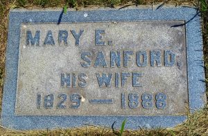 Marker - Mary E. (Parsons) Sanford