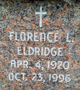 Marker of Florence L. Eldridge