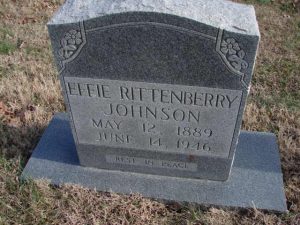Photo of the marker of Effie Rittenberry Johnson
