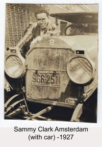 Photo of Sammy Clark Amsterdam (with car) - 1927