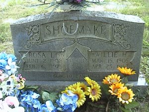 Marker of Willie Hayes Shoemake