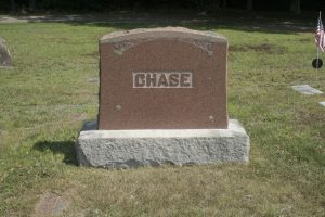 Photo of the Chase family Monument at Monmouth Ridge Cemetery - Monmouth, Kennebec County, Maine