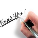 "Thank You" written. Image by <a href="https://pixabay.com/users/geralt-9301/?utm_source=link-attribution&amp;utm_medium=referral&amp;utm_campaign=image&amp;utm_content=226358">Gerd Altmann</a> from <a href="https://pixabay.com/?utm_source=link-attribution&amp;utm_medium=referral&amp;utm_campaign=image&amp;utm_content=226358">Pixabay</a>