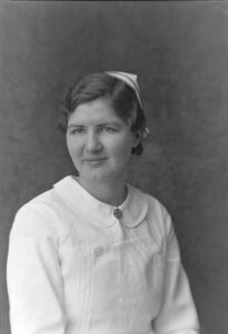 Photo of Nurse Nellie Norton, circa 1935.