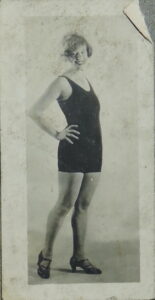 1925 photo of Donna [Montran] Darling in a bathing suit.
