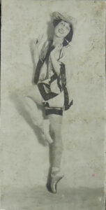 Photo that is probably Clarice Allyn in a bathing suit circa 1925.