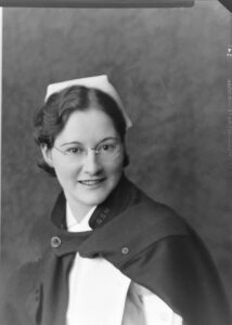Photo of Beatrice Peacock, Nurse, circa 1935.
