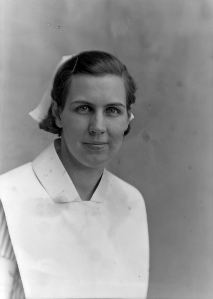 Photo of Eleanor Pinkham, Nursing Student, circa 1934.