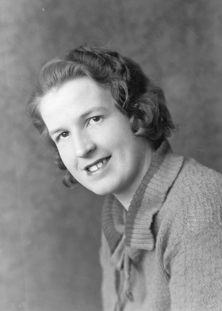 Photo of Phyllis Rhodes, circa 1935.