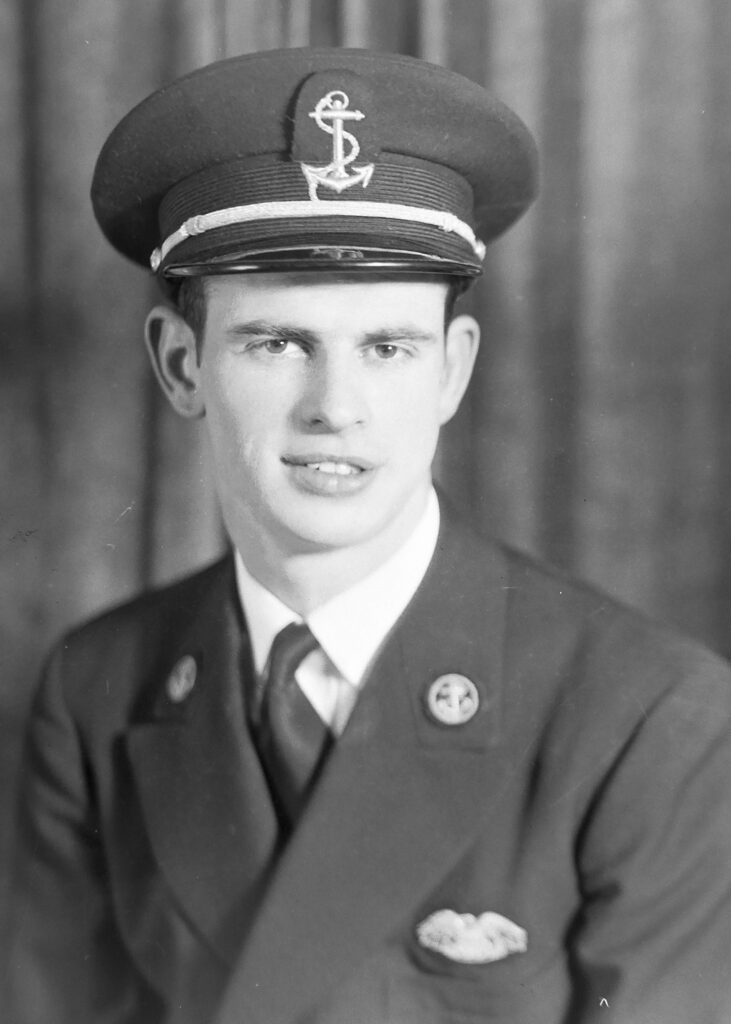 Photo of Charles Prunier, Maine Maritime Academy Graduate, April 1943.