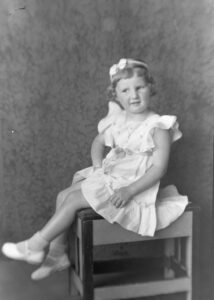 Photo of Mary Frances Silke, circa 1935 (age 3).