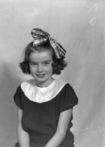 Photo of Virginia Schofield, circa 1936 (age 8)