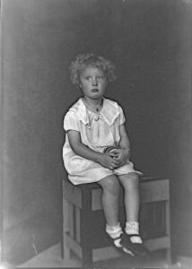 Photo of an unknown child (probably Smith), circa 1935.