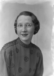Photo of Emily B Taylor, circa 1934.