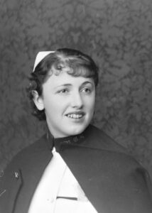 Photo of Caroline Travis, Student Nurse, 1936.
