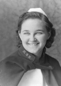Photo of Doris Mae Tucker, Student Nurse, circa 1936.