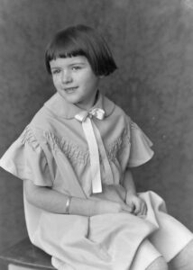 Photo of an unidentified girl, probably from Center Conway, NH, in 1935