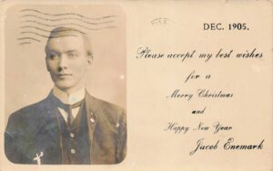 Postcard of Hans Jacob Petersen Enemark, circa 1905