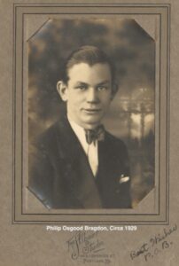 Photo of Philip Osgood Bragdon, circa 1929.